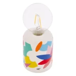 Minimalistyczna lampka stołowa ceramiczna LED na baterie Guillaume and Laurie - Atmosphera