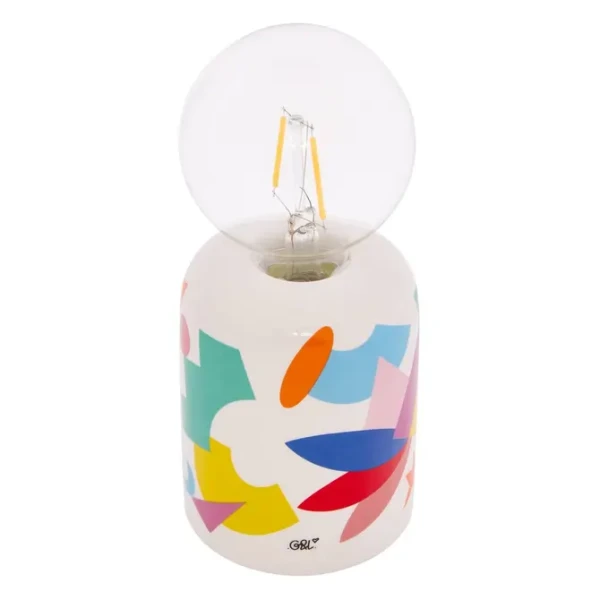 Minimalistyczna lampka stołowa ceramiczna LED na baterie Guillaume and Laurie - Atmosphera
