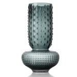 Szklany wazon dekoracyjny Sapphire Jewel 38 cm - Bazar Bizar