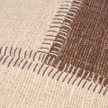 Poszewka dekoracyjna bawełniana patchworkowa z przeszyciami Cocoa 50x70 cm - Bazar Bizar