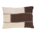 Poszewka dekoracyjna bawełniana patchworkowa z przeszyciami Cocoa 50x70 cm - Bazar Bizar