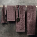 Ręcznik szybkoschnący 70x140 bawełna organiczna Maxime Maroon GOTS i OEKO-TEX - Himla