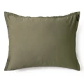 Poszewki na poduszki 63x63 pościel satynowa bawełniana Soul Antique zielone, 2-pak - Himla