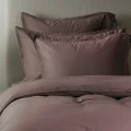 Poszewki na poduszki 63x63 pościel satynowa bawełniana Soul Maroon, 2-pak - Himla
