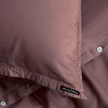 Poszewki na poduszki 63x63 pościel satynowa bawełniana Soul Maroon, 2-pak - Himla