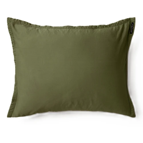 Poszewki na poduszki 63x63 pościel satynowa bawełniana Soul Pine zielone, 2-pak - Himla