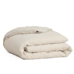 Pościel lniana poszwa na kołdrę 220x220 Sunrise Oatmeal Premium - Himla