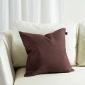 Lniana poszewka dekoracyjna 50x50 Sunshine Burgund - Himla
