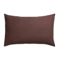 Lniana poszewka dekoracyjna z obszyciem overlock Sunshine 40x60 cm, Burgund - Himla