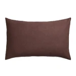 Lniana poszewka dekoracyjna z obszyciem overlock Sunshine 40x60 cm, Burgund - Himla