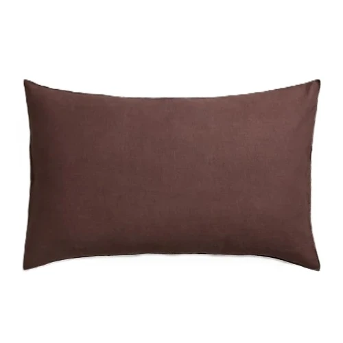 Lniana poszewka dekoracyjna z obszyciem overlock Sunshine 40x60 cm, Burgund - Himla