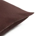 Lniana poszewka dekoracyjna z obszyciem overlock Sunshine 40x60 cm, Burgund - Himla