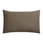 Lniana poszewka dekoracyjna z obszyciem overlock Sunshine 40x60 cm, Coffee - Himla