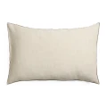 Lniana poszewka dekoracyjna z obszyciem overlock Sunshine 40x60 cm, Oatmeal - Himla