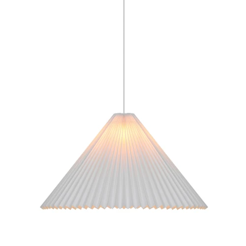 Abażur plisowany stożkowy z papieru Belloy 65 cm, biały - Nordlux