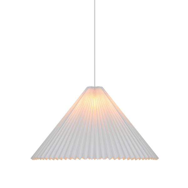 Abażur plisowany stożkowy z papieru Belloy 65 cm, biały - Nordlux