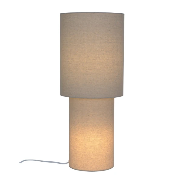 Lampa podłogowa cylindryczna Izara 60 cm, beżowa - Nordlux