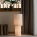 Lampa podłogowa cylindryczna Izara 60 cm, beżowa - Nordlux