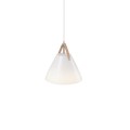 Biała lampa sufitowa Strap 27 z mlecznego szkła DESIGN FOR THE PEOPLE BY NORDLUX
