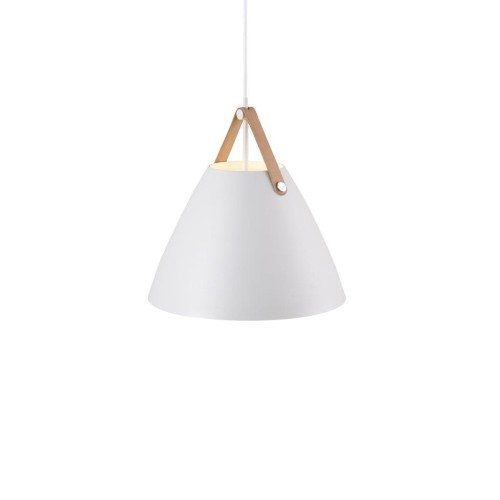 Designerska lampa wisząca Strap 36, biała - DFTP by Nordlux