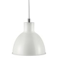 Biała industrialna lampa sufitowa Pop z metalu NORDLUX