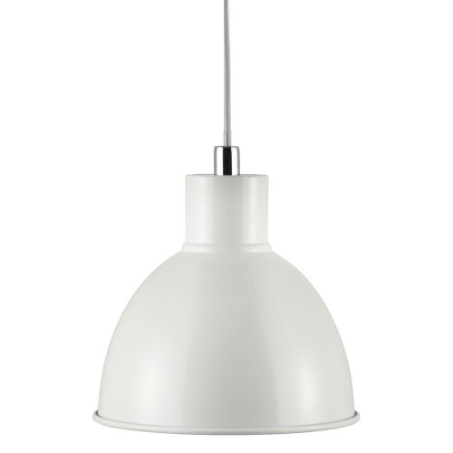 Biała industrialna lampa sufitowa Pop z metalu NORDLUX