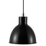 Czarna industrialna lampa sufitowa Pop z metalu NORDLUX