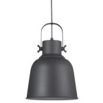 Czarna metalowa lampa sufitowa Adrian 25 NORDLUX