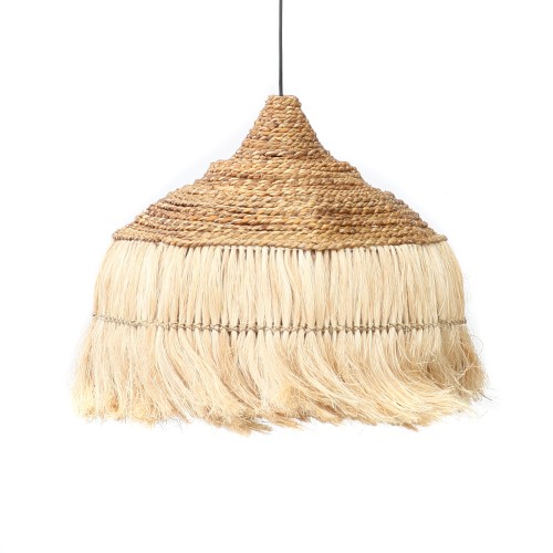 Duża lampa sufitowa z trawy morskiej Abaca Hoola L z trawy BAZAR BIZAR