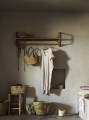 Rattanowy wieszak z półką na ścianę do przedpokoju TINE K HOME
