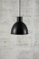 Czarna industrialna lampa wisząca Pop z metalu NORDLUX