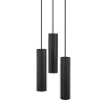 Czarna lampa wisząca Tilo 3-głowicowa NORDLUX