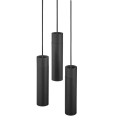 Czarna lampa wisząca nowoczesna Tilo 3-głowicowa NORDLUX