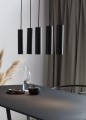 Czarna lampa wisząca nad stół Tilo 5-głowicowa NORDLUX