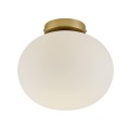 Biała lampa sufitowa Alton Loft ze szkła NORDLUX