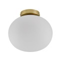 Biała lampa sufitowa Alton Loft ze szkła NORDLUX