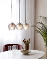 Lampa sufitowa nad stół Orbiform N3 z dymionego szkła NORDLUX