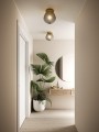 Lampa sufitowa plafon do przedpokoju Orbiform Plafon z dymionego szkła NORDLUX