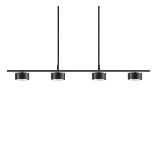 Czarna nowoczesna lampa sufitowa Clyde 4-głowicowa NORDLUX