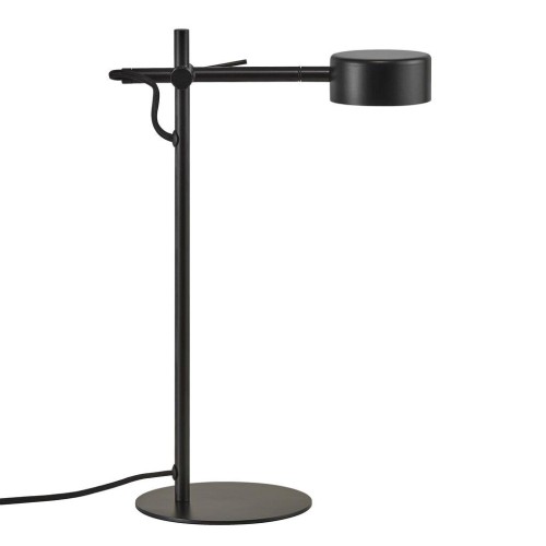 Czarna nowoczesna lampa stołowa Clyde NORDLUX