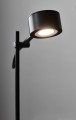 Czarna designerska lampa podłogowa Clyde NORDLUX