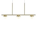 Złota lampa sufitowa Contina w kolorze mosiądzu NORDLUX