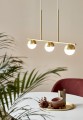 Lampa sufitowa wisząca nad stół nowoczesna Contina w kolorze mosiądzu NORDLUX