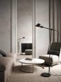 Czarna lampa podłogowa Stay w stylu skandynawskim DESIGN FOR THE PEOPLE BY NORDLUX