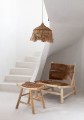 Duża lampa sufitowa w stylu boho Abaca Hoola L z trawy BAZAR BIZAR