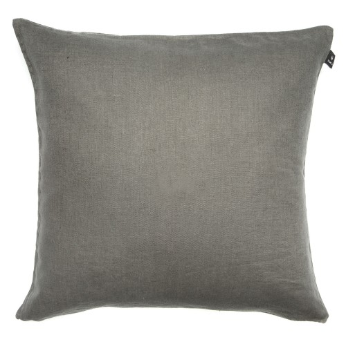 Duża szara poduszka dekoracyjna 50x50 Sunshine z lnu HIMLA