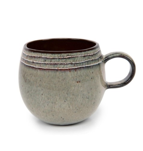 Zestaw 6 sztuk kubek Comporta L w kolorze szarym BAZAR BIZAR