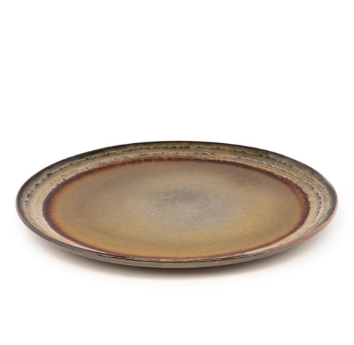 Zestaw 4 sztuki talerz obiadowy Comporta L w kolorze szarym BAZAR BIZAR