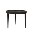 Czarny okrągły stolik kawowy Ghost z aluminium NORR11