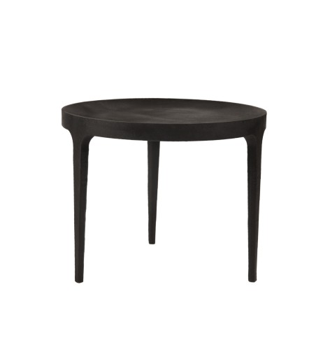 Czarny okrągły stolik kawowy Ghost z aluminium NORR11